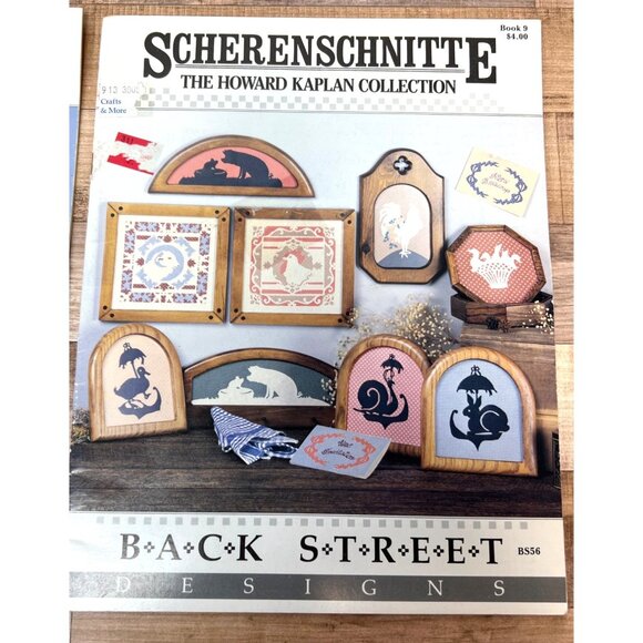 Scherenschnitte Pattern Books Set Of 2 Back Street Designs The Mother Goose & Ho - Picture 3 of 4